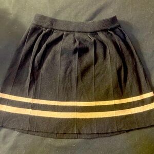 Black and pastel pink knit Women's Skirt